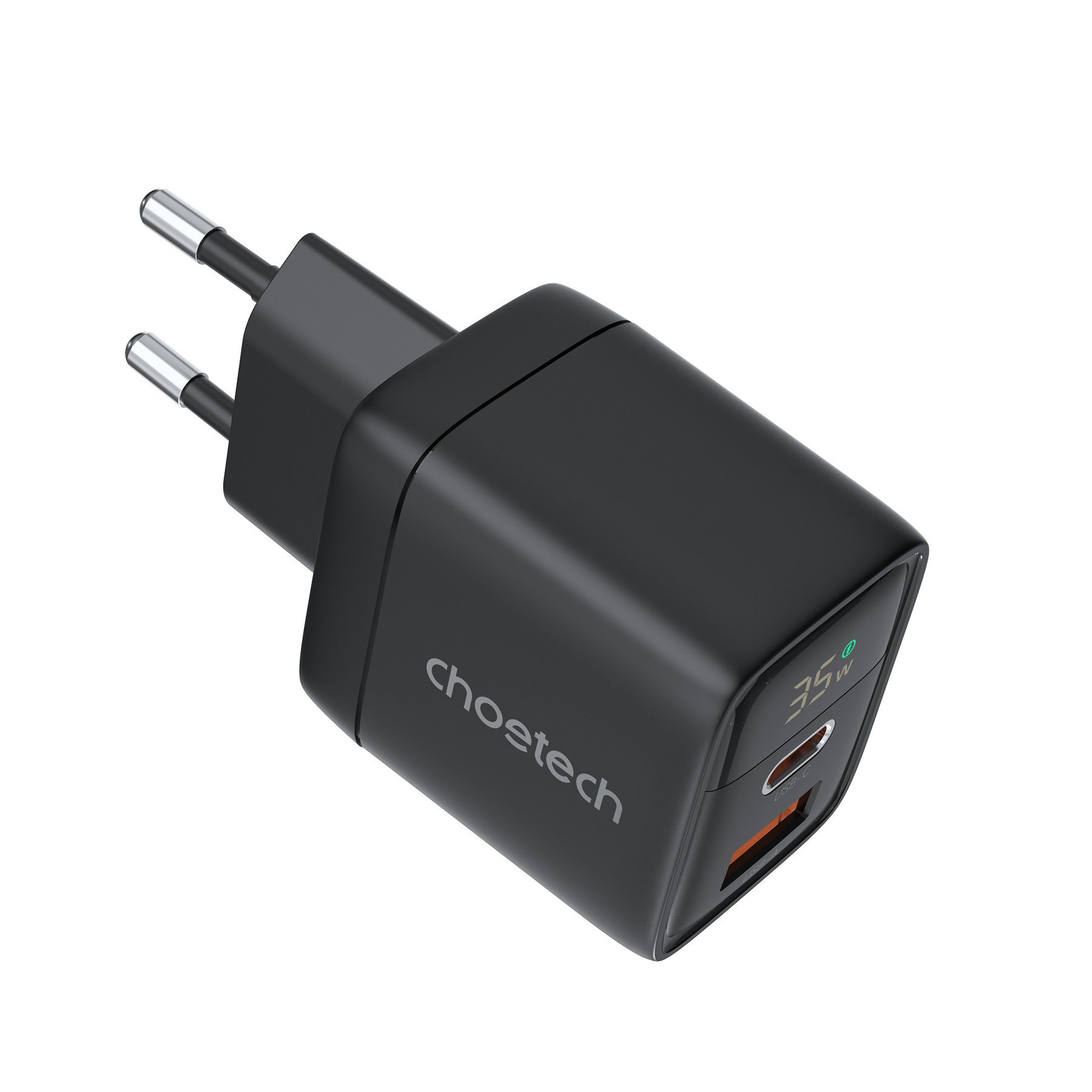 Įkroviklis Choetech PD6052 35W USB-C/USB-A juodas