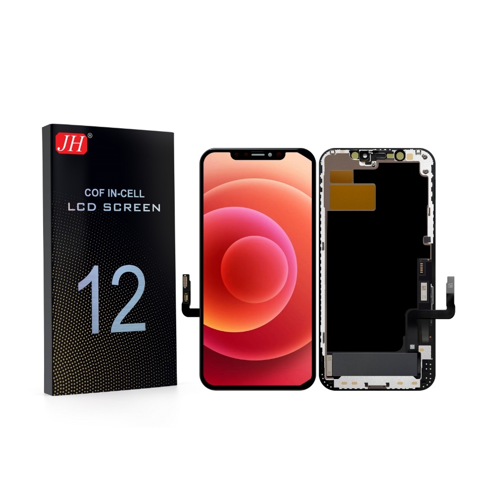 Ekranas Apple iPhone 12/12 Pro su lietimui jautriu stikliuku JH INCELL FHD (removable IC)