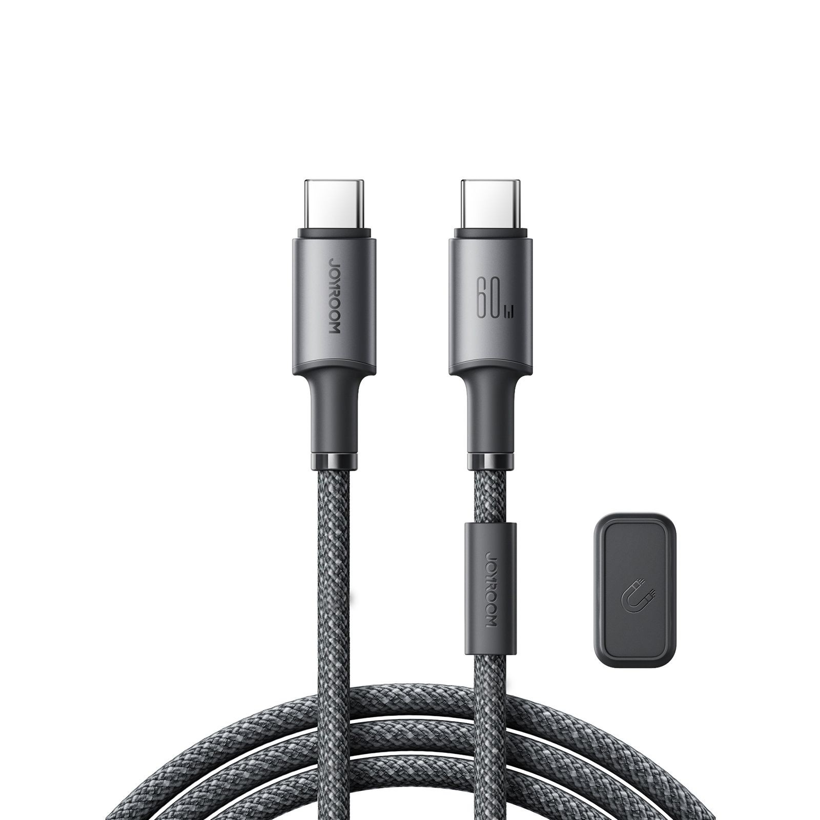 USB kabelis Joyroom SA-50 USB-C to USB-C 60W 1.2m tamsiai pilkas