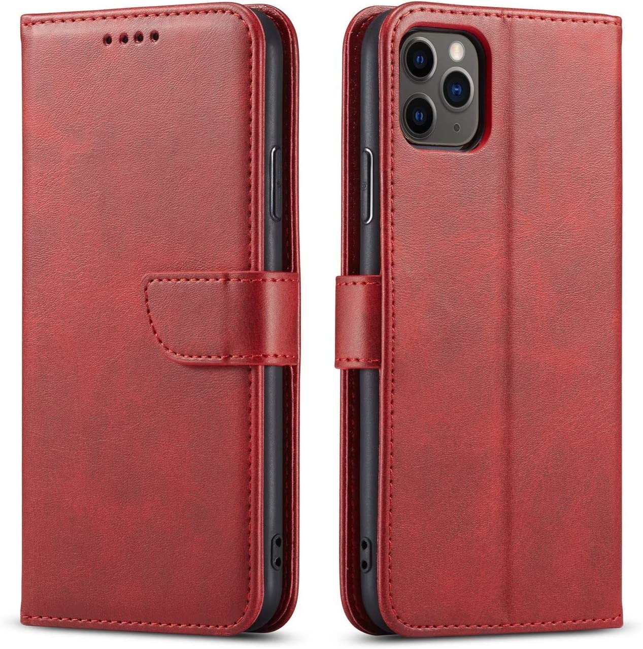 Dėklas Wallet Case Xiaomi Redmi Note 14 Pro 5G/Poco X7 raudonas