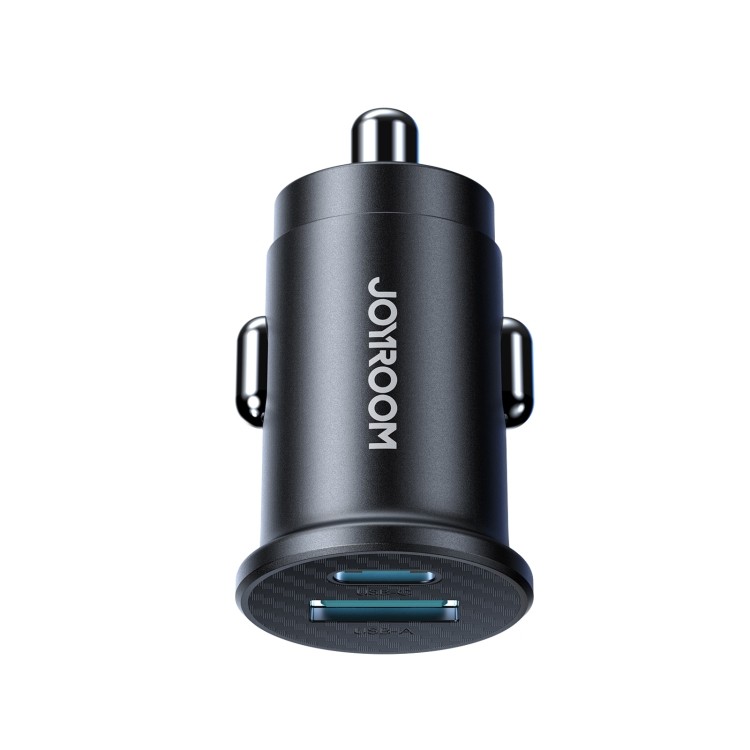 Automobilinis įkroviklis Joyroom JR-CCN16 USB-A/USB-C 15W juodas