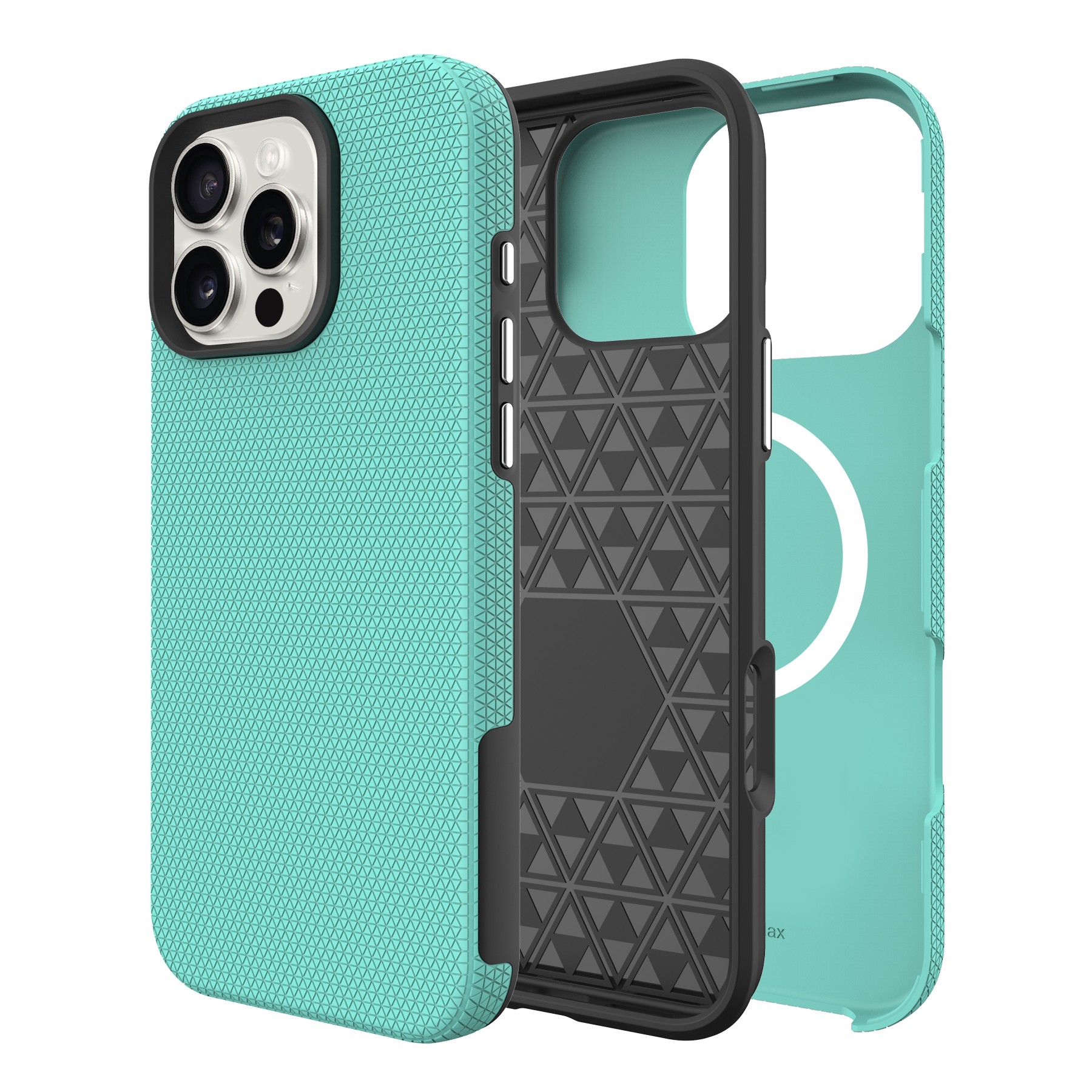 Dėklas Perfectionists Triangle Mag Case Apple iPhone 13 Pro Max žalias