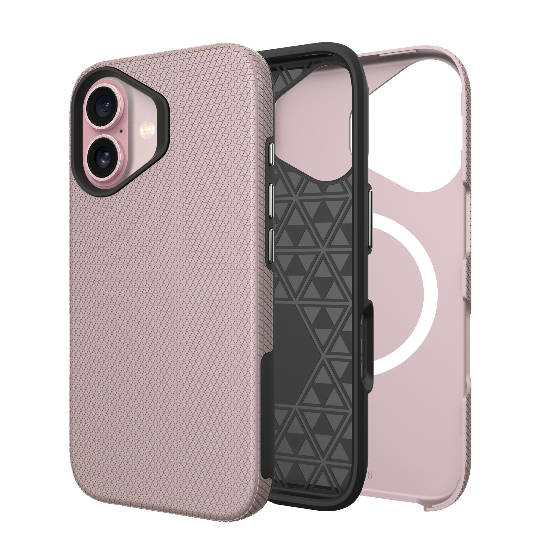 Dėklas Perfectionists Triangle Mag Case Apple iPhone 11 rožinio aukso