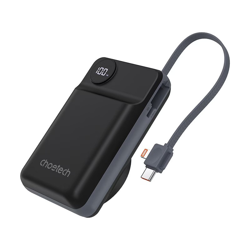 Išorinė baterija Power Bank Choetech B696 15W Magsafe 20000mAh juoda