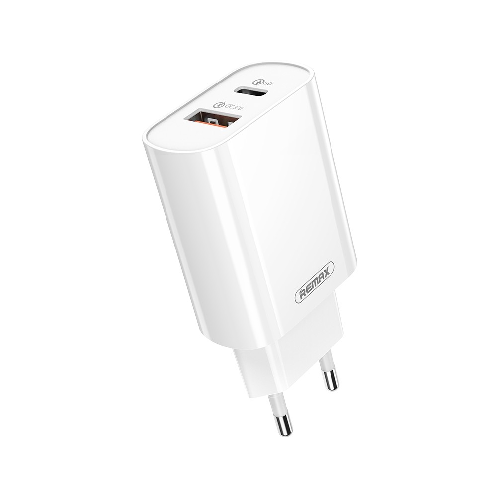 Įkroviklis Remax RP-U37 20W USB-C/USB-A baltas