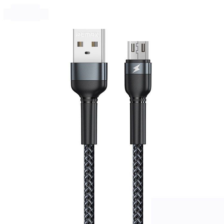 USB kabelis Remax RC-124m USB-A to MicroUSB 1.0m juodas