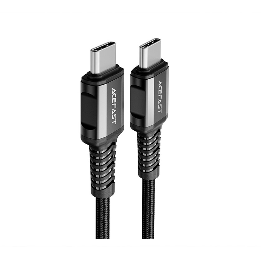 USB kabelis Acefast C1-03 60W USB-C to USB-C 1.2m juodas
