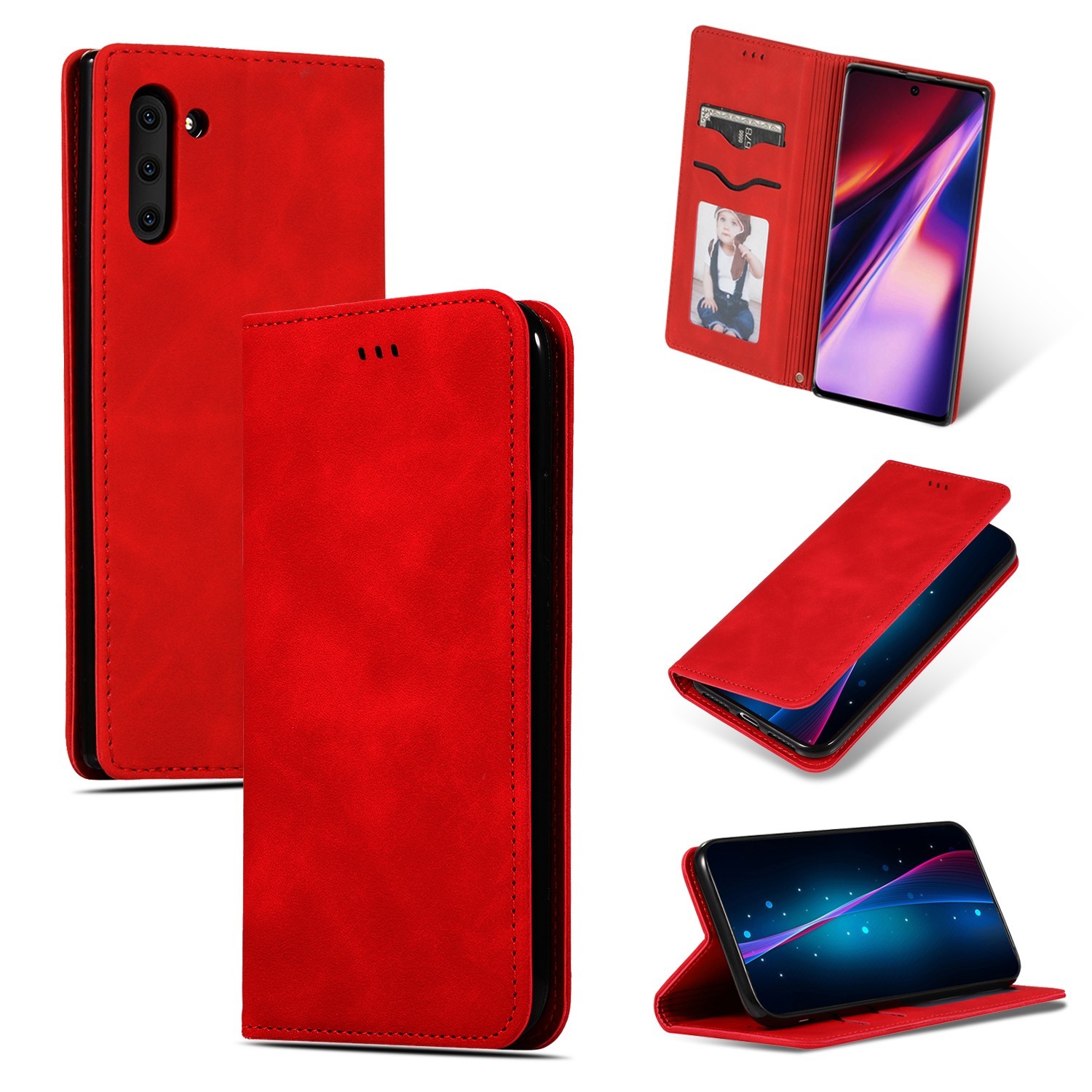 Dėklas Business Style Xiaomi Redmi 15C 4G raudonas