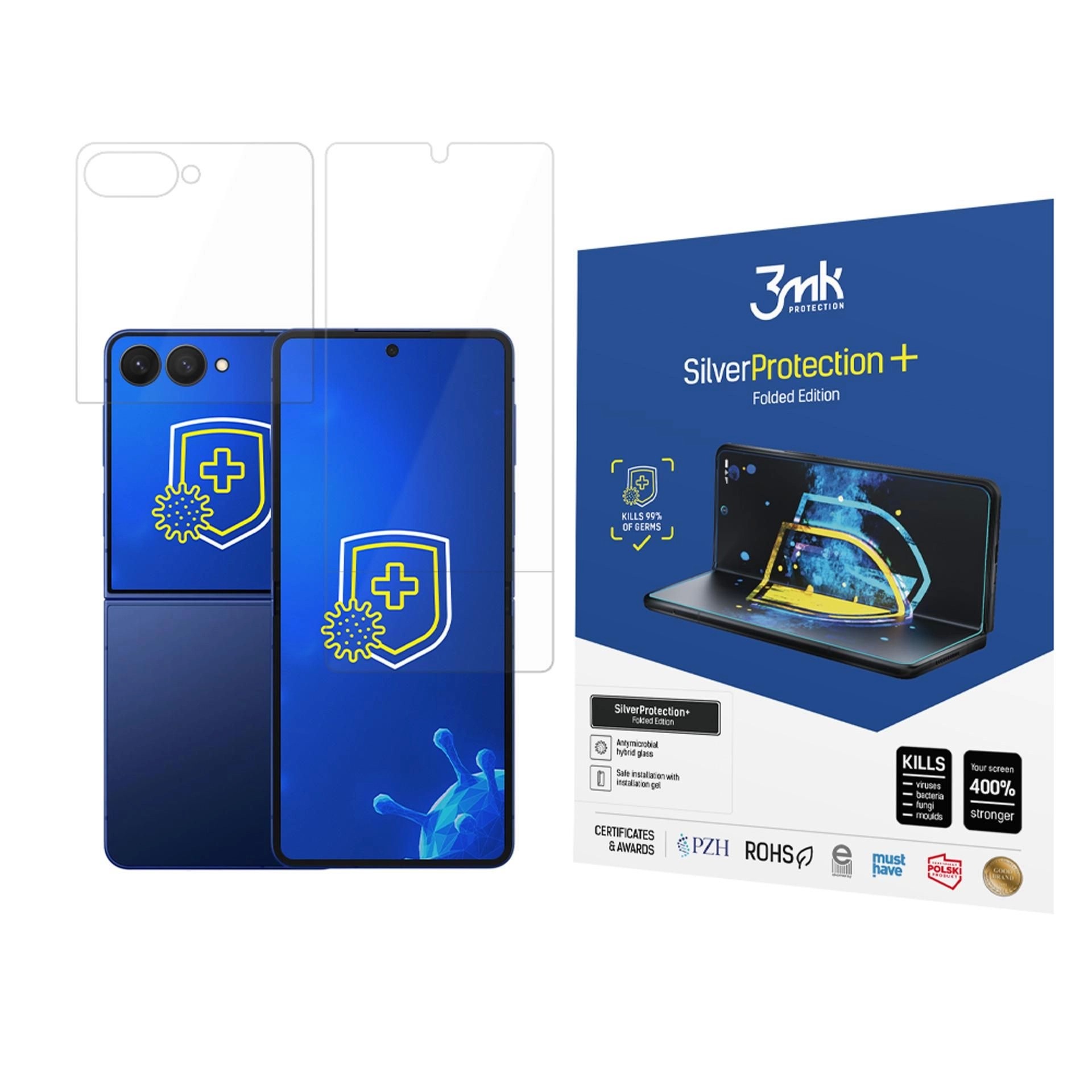 LCD apsauginė plėvelė 3mk Silver Protection+ Folded Edition Samsung F751 Z Flip7