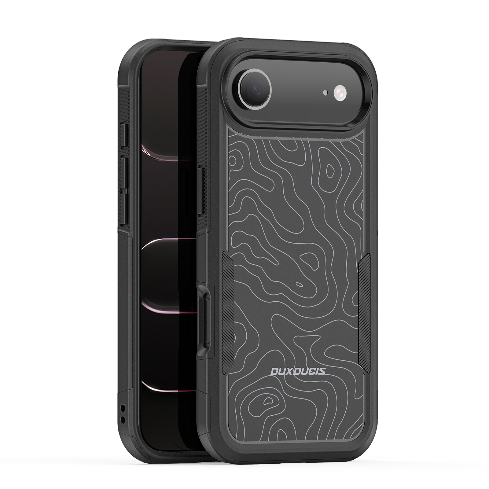 Dėklas Dux Ducis Shld Apple iPhone Air juodas (Contour Pattern)