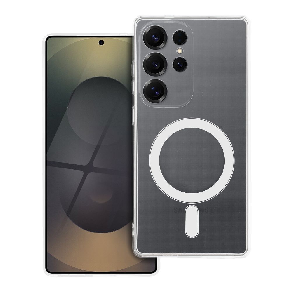 TIKRAS 2 mm dėklas SAMSUNG S26 Plus, suderinamas su MagSafe (fotoaparato apsauga), skaidrus