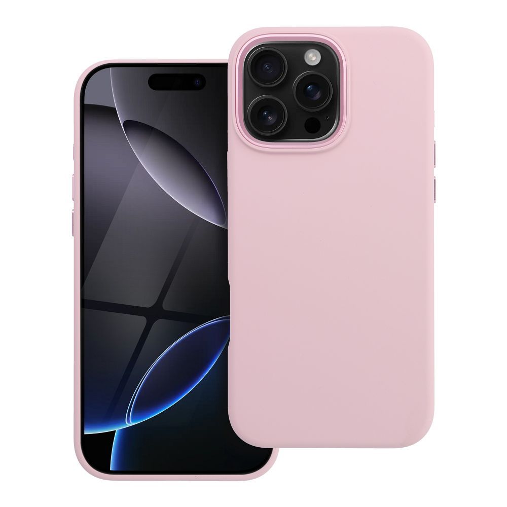 Dėklas skirtas iPhone 16 PRO MAX Forcell F-Protect Frame Premium suderinamas su Magsafe rožinis