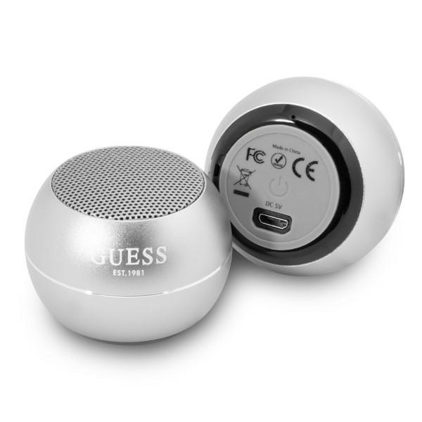Guess Bluetooth garsiakalbis GUWSALGEG Garsiakalbis mini pilka / pilka