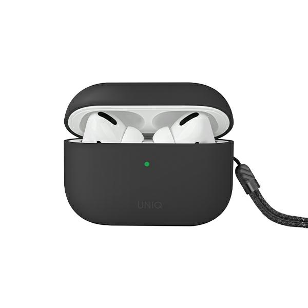Uniq dėklas Lino AirPods Pro 2 kartai silikoninis pilkas / pelenų pilkas