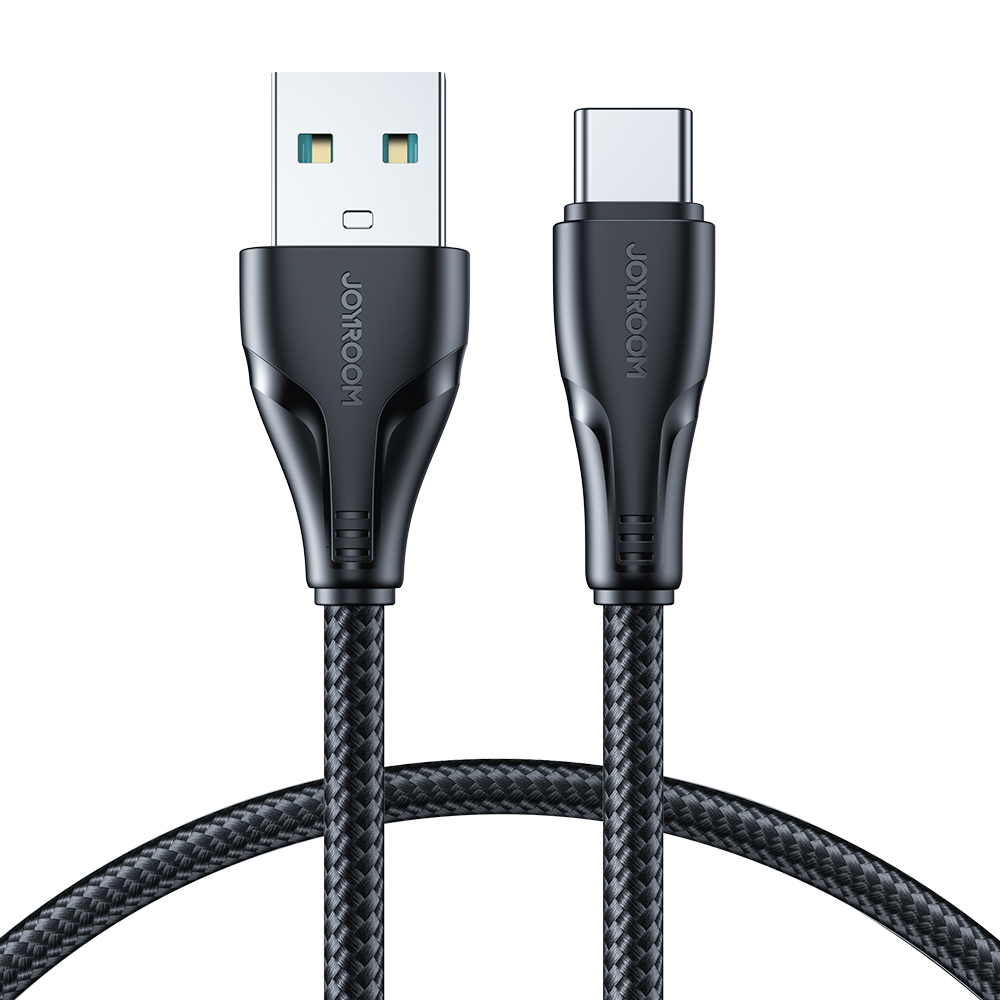 Joyroom Surpass Series A11 USB-A / USB-C 3A kabelis 0.25 m - juodas