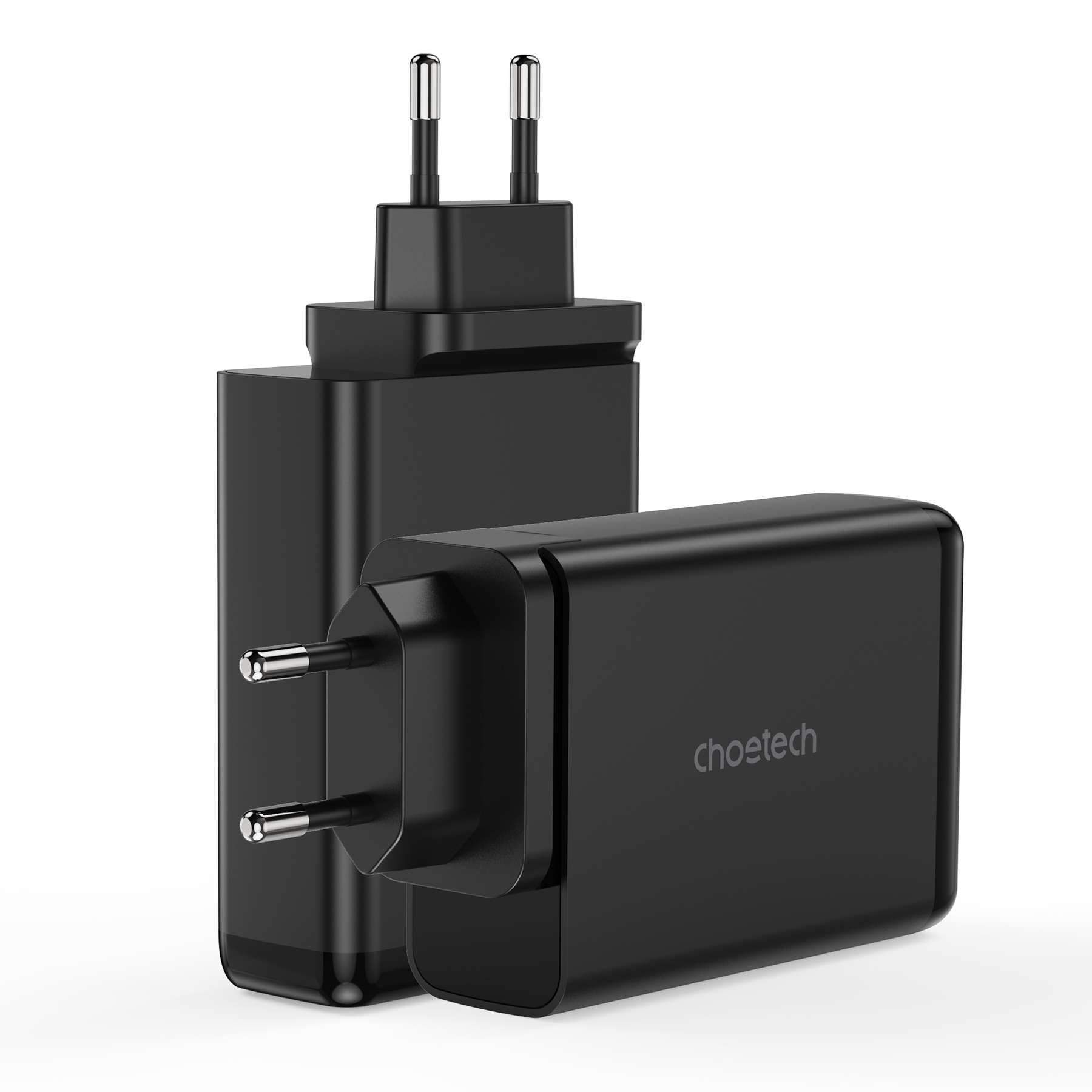 "Choetech" įkroviklis GaN 140W, 4 prievadai (2x USB C, 2x USB), juodas (PD6005)