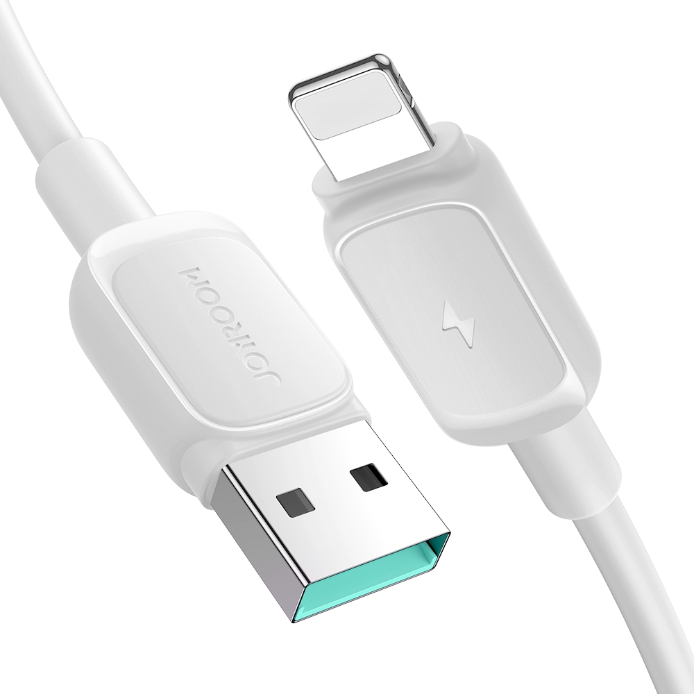 Joyroom Multi-Color Series A14 Lightning / USB-A 2.4A 1.2 m kabelis - baltas
