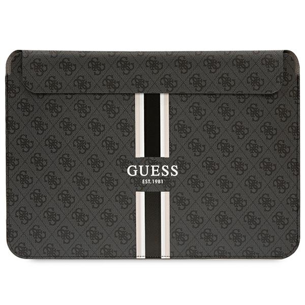 Guess 4G Printed Stripes 14" nešiojamojo kompiuterio dėklas - juodas