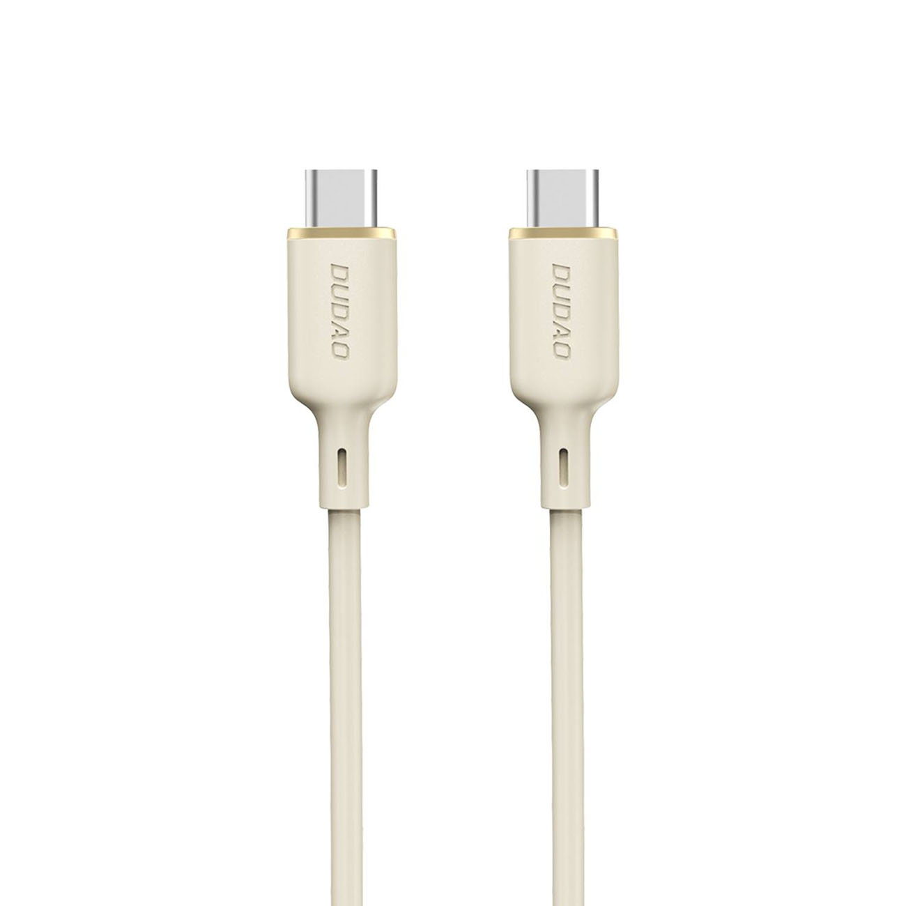 Dudao L7SCC USB-C - USB-C kabelis 100W 1m - smėlio spalvos