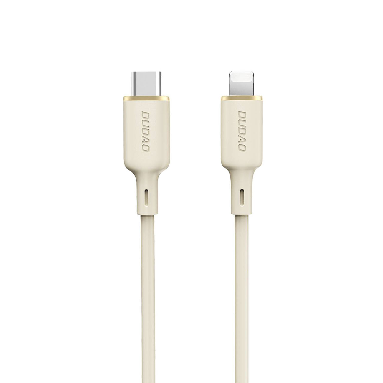 Dudao L7SCL USB-C - Lightning kabelis 30W 1m - smėlio spalvos