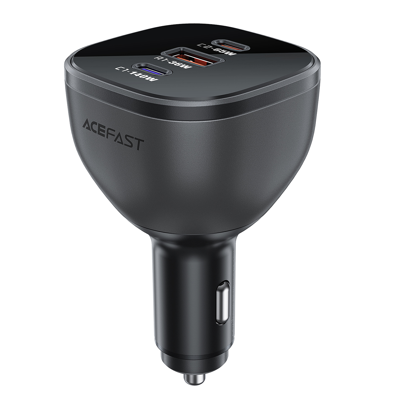 Acefast B14 automobilinis įkroviklis 165W 2x USB-C 1x USB-A - juodas