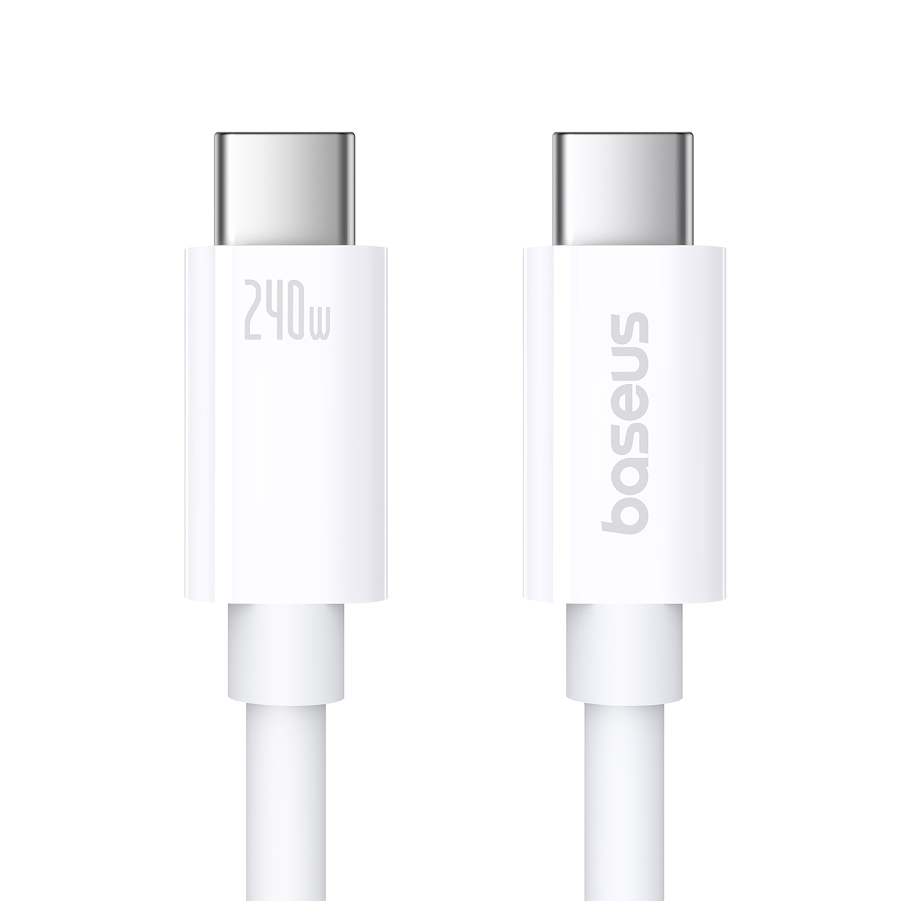 Baseus Superior 2 CB000066 USB-C / USB-C USB4 kabelis 240W 1.8m - baltas