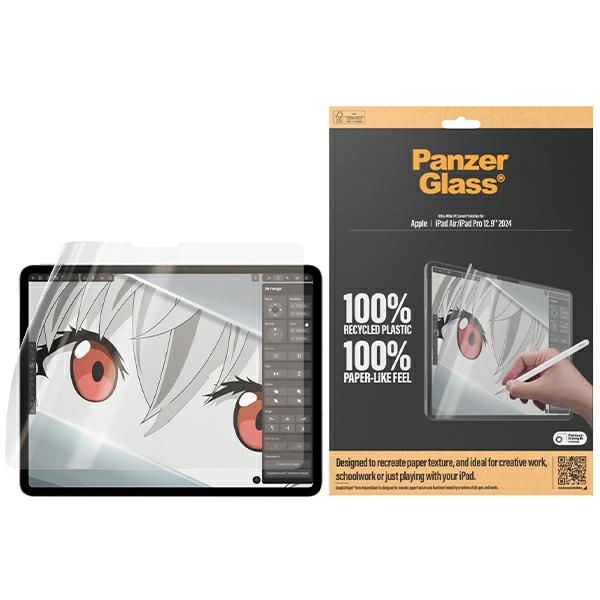 Antibakterinė PanzerGlass GraphicPaper plėvelė su atspindžių filtru iPad Air 12.9" 2024 / iPad Pro 12.9" 2024