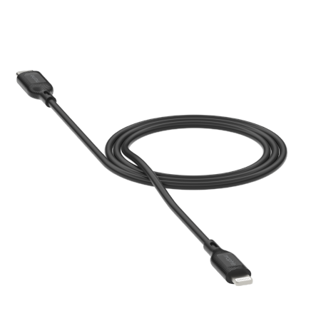 Mophie Essentials Lightning į USB-C kabelis 1m - juodas
