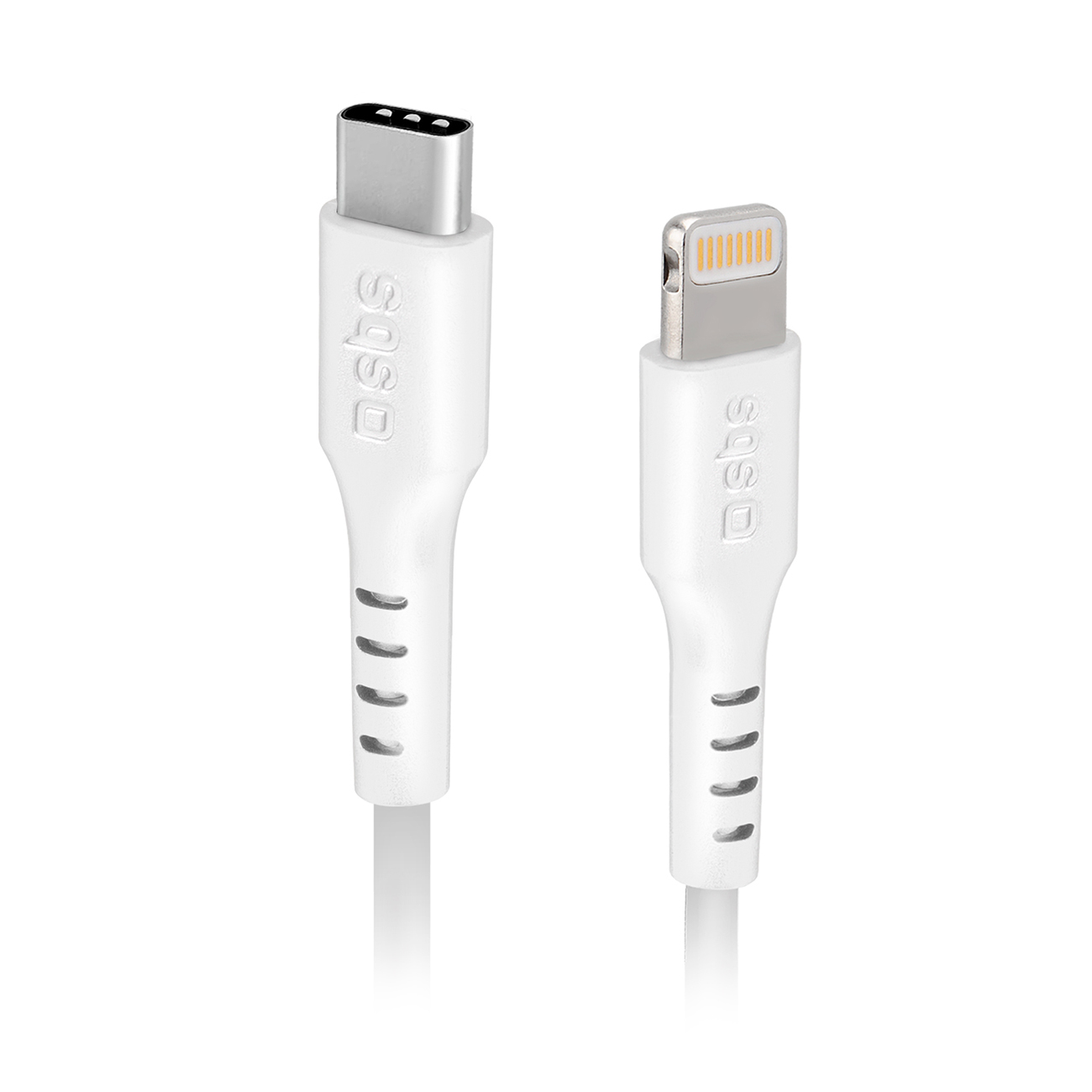 SBS TECABLELIGTC1W USB-C - Lightning kabelis MFi sertifikuotas, 1 m - baltas