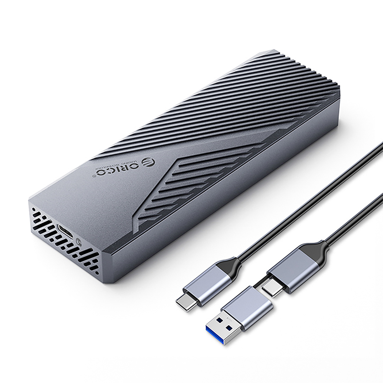 Orico CNM2-G20 M.2 NVME USB-C 3.2 20Gb/s diskų įrenginys - pilkas