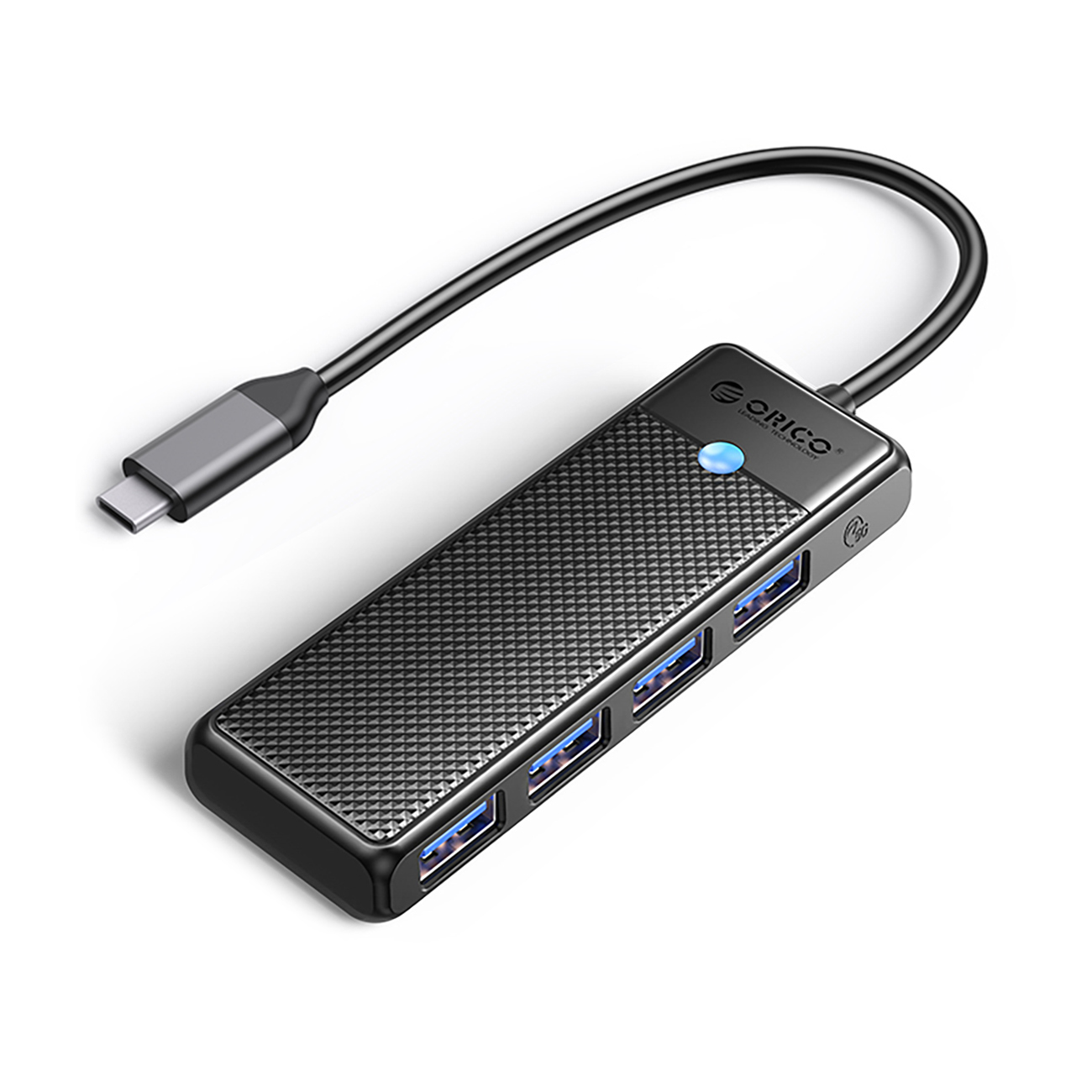 Orico PAPW4A-C3 USB-A Hub prijungimo stotelė 4x USB-A 3.0 - juoda