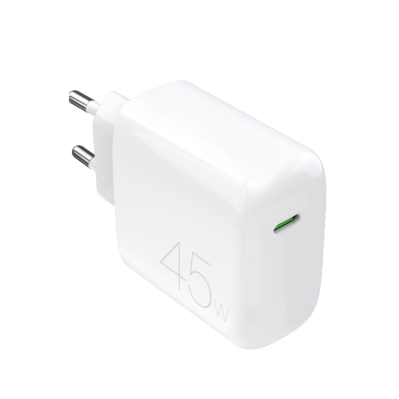 Puro PROLITE 45W USB-C sieninis įkroviklis - baltas