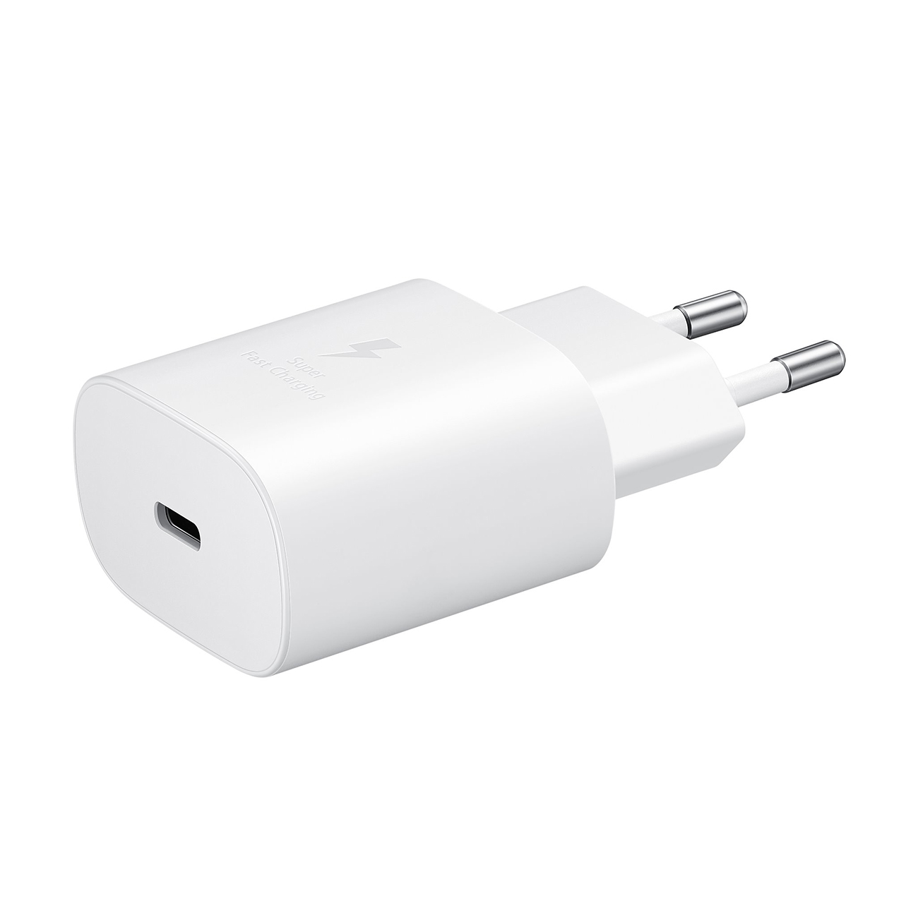 Samsung 25W EP-TA800EWE USB-C sieninis įkroviklis pakaitinis rinkinys - baltas