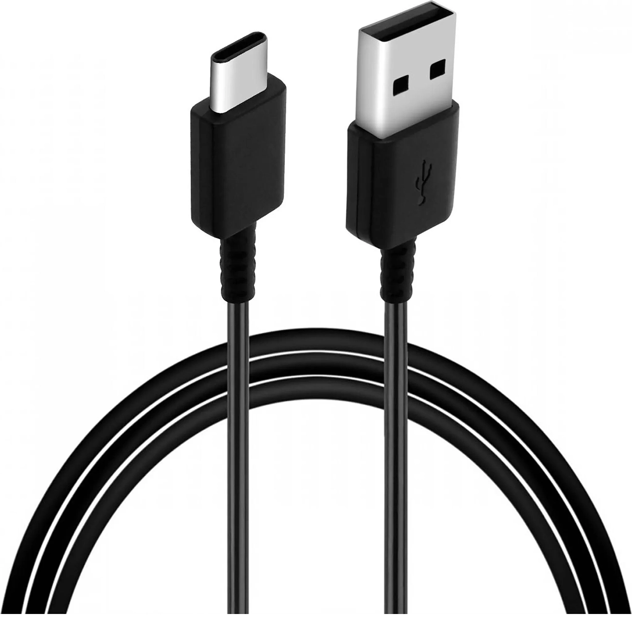 Samsung EP-DR140ABE USB-A - USB-C 0.8m kabelis (didmeninė – pakaitinė pakuotė) – juodas