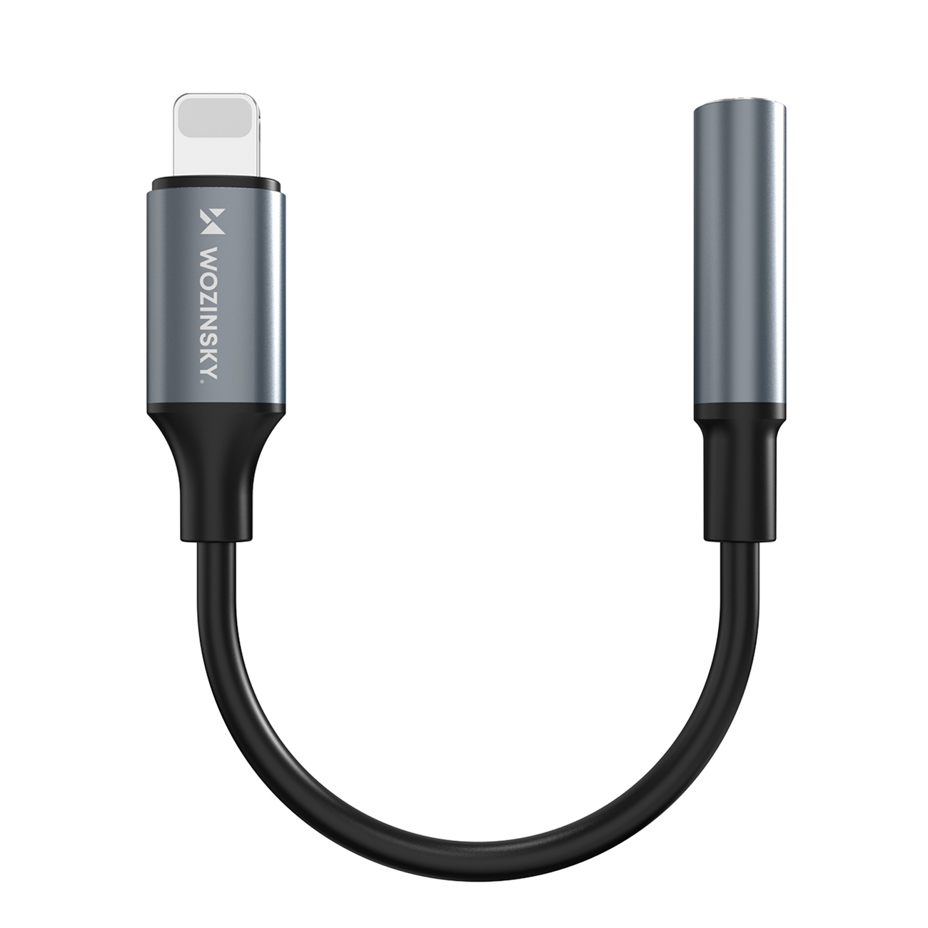 Wozinsky WALJ-01 Lightning adapteris - 3.5 mm mini lizdas - juodas