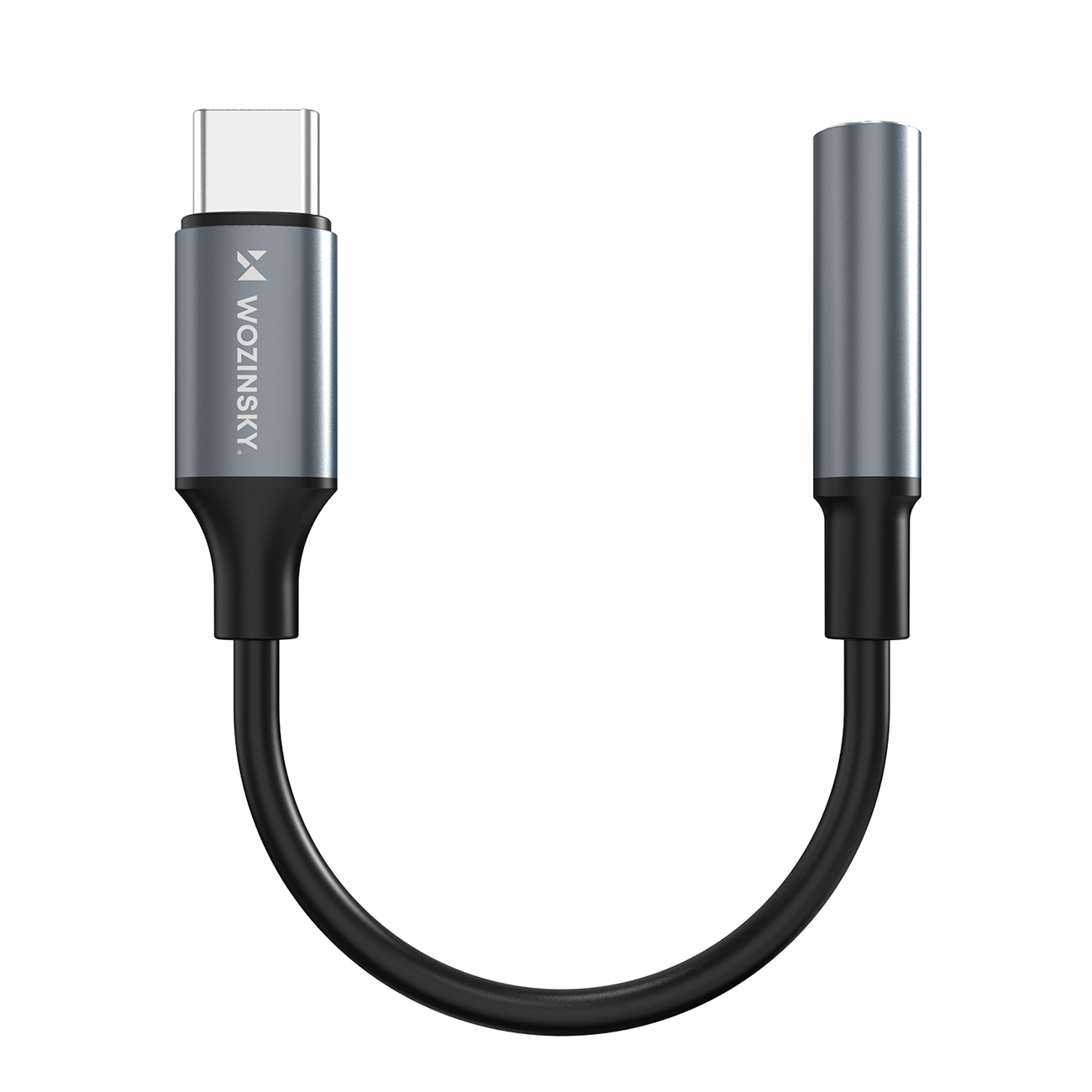 Wozinsky WACM-01 USB-C adapteris - 3.5 mm mini lizdas - juodas