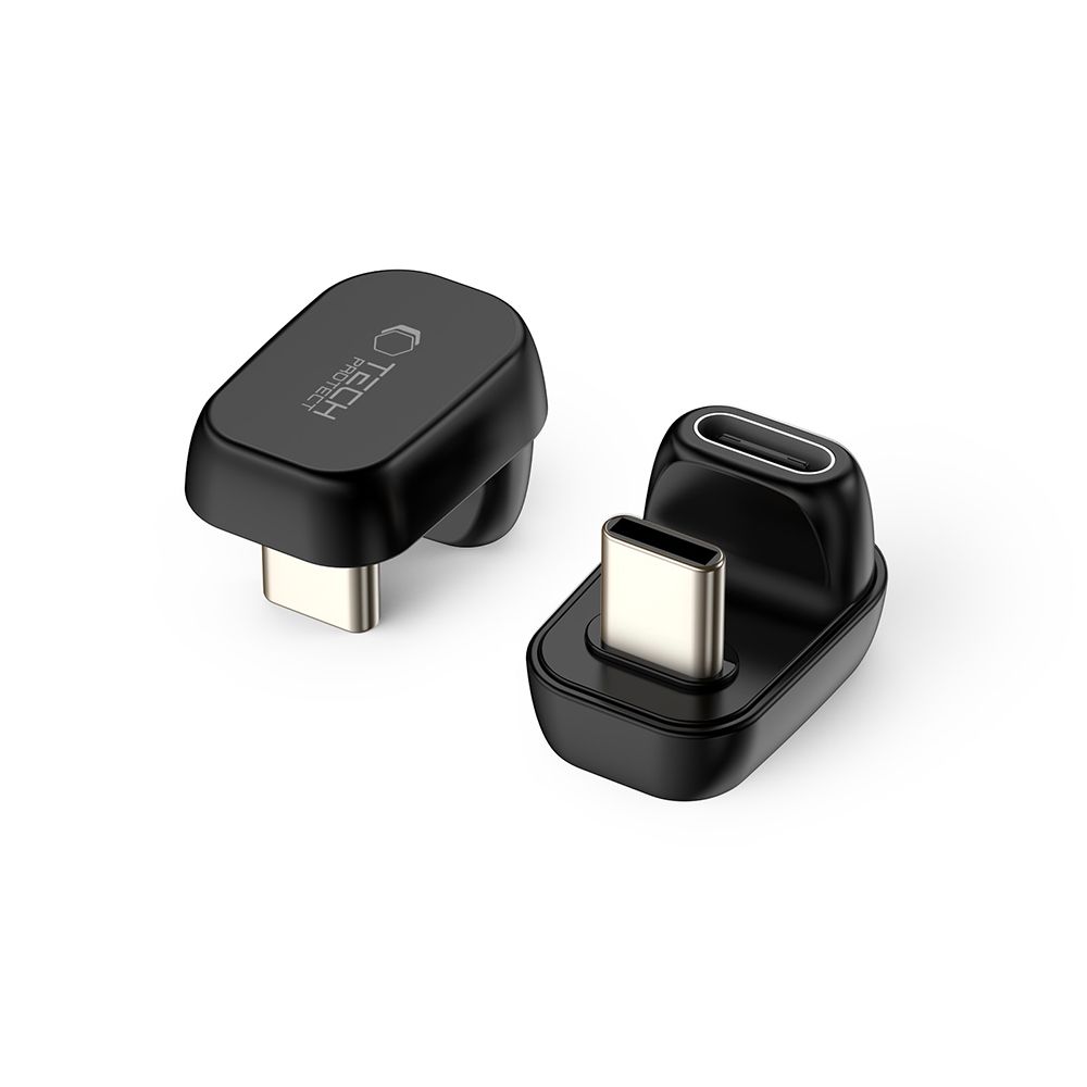 Tech-Protect Ultraboost AA04 USB-C kampinis adapteris - juodas