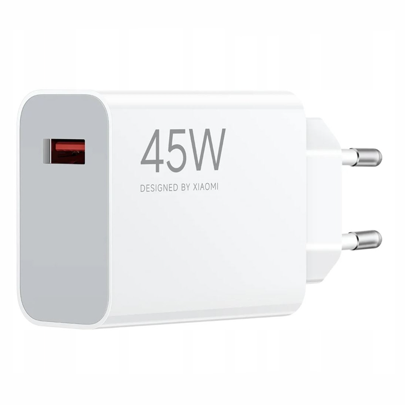 Xiaomi MDY-17-EF 45W USB-A sieninis įkroviklis - baltas