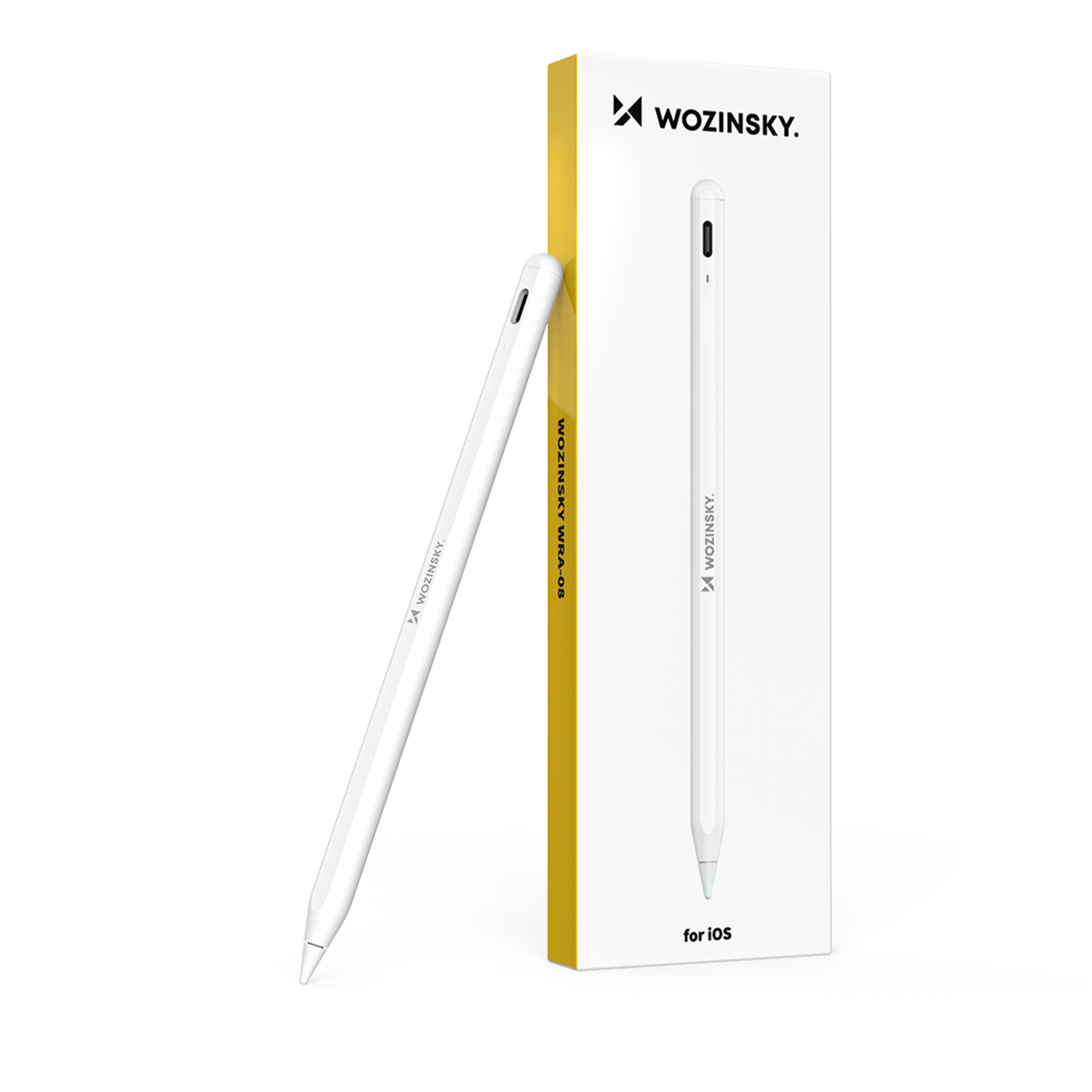 Wozinsky WRA-08 rašiklis iPad USB-C greitas įkrovimas - baltas