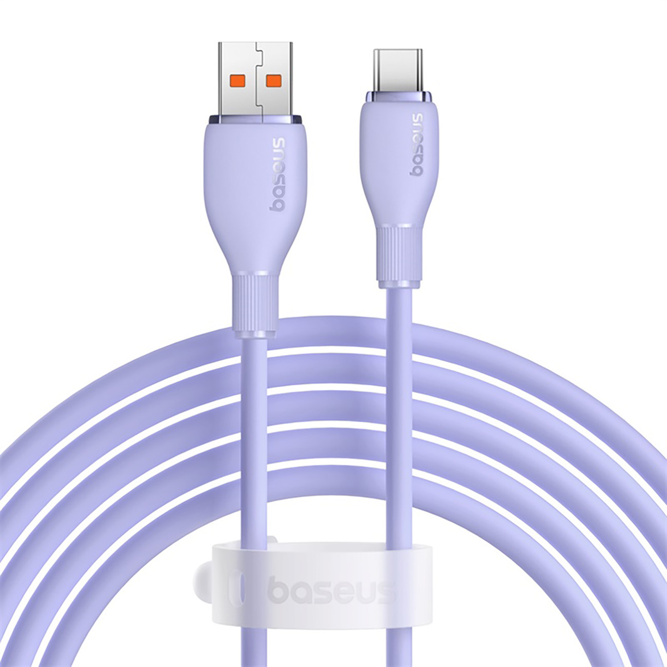 Baseus Pudding 100W USB-A - USB-C kabelis 2m - violetinis