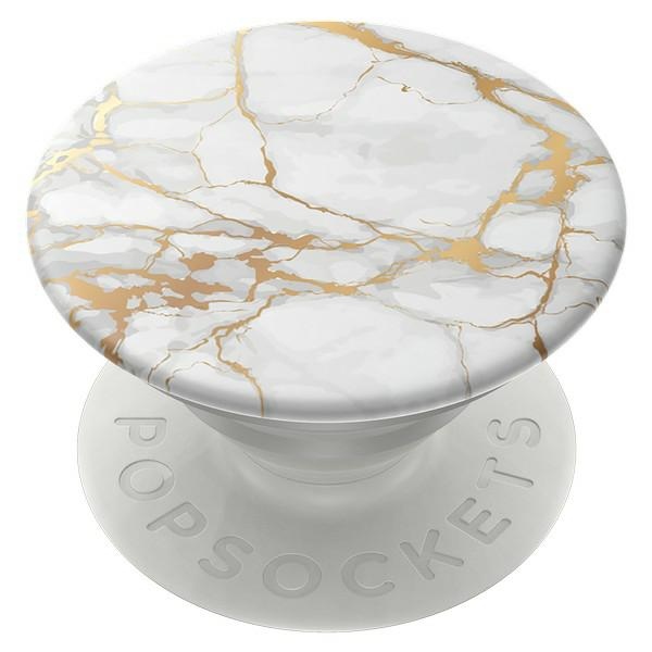 Popsockets 2 Gold Lutz Marble laikiklis ir telefono stovas