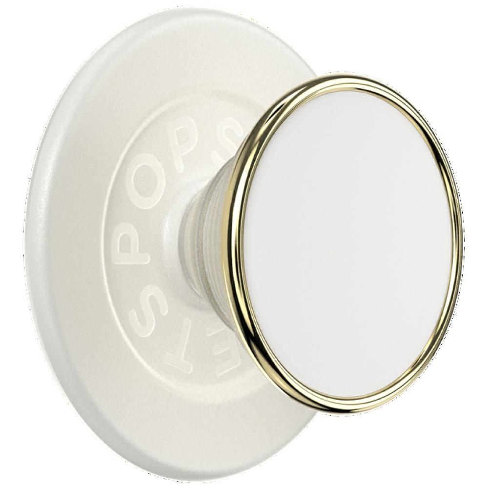 Popsockets Round Luxe Coconut Creme emalinis MagSafe laikiklis ir telefono stovas