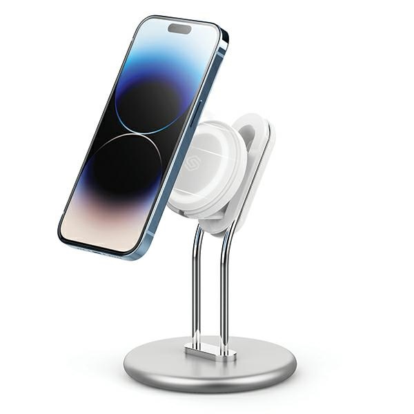 SODI SIM-300 MagSafe telefono stovas - sidabrinis
