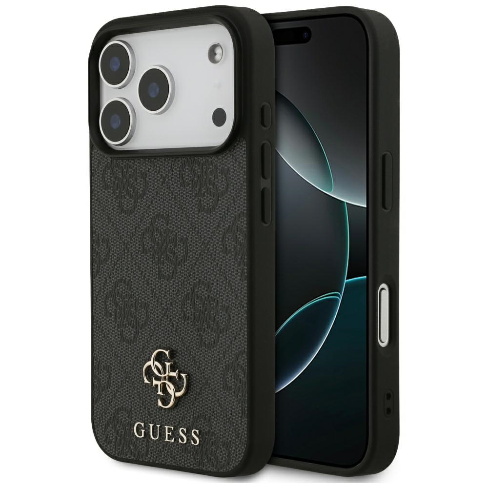 Guess 4G Small Classic Logo MagSafe dėklas iPhone 17 Pro - juodas