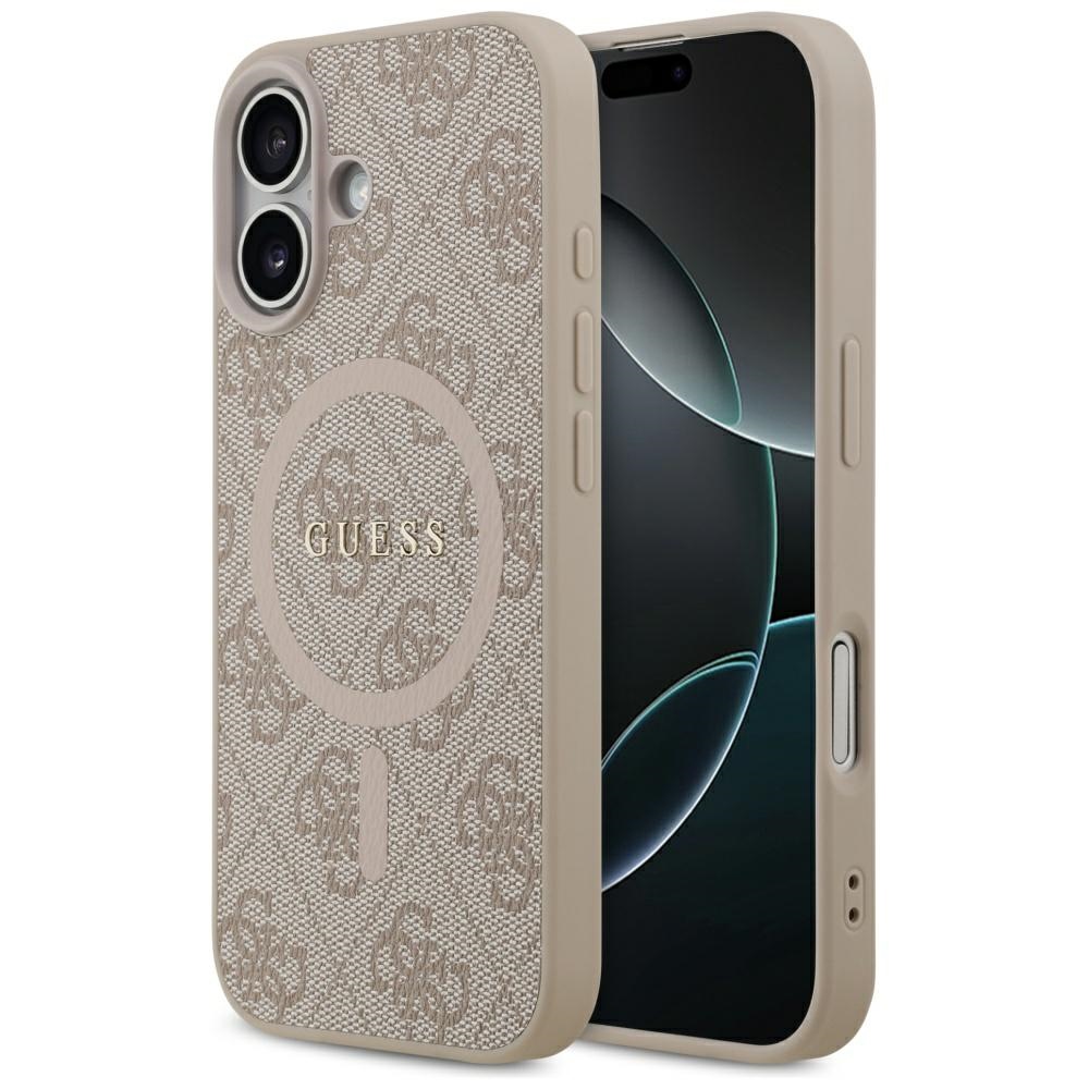 "Guess 4G Ring Classic Logo MagSafe" dėklas "iPhone 17" - rožinis