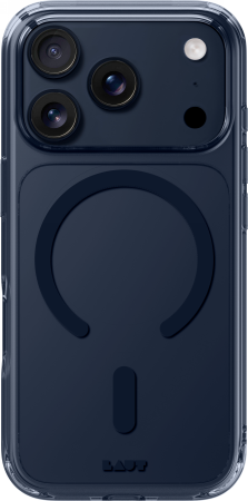 "Laut Crystal Fluro MagSafe" dėklas "iPhone 17 Pro Max" - Skaidrus, tamsiai mėlynas