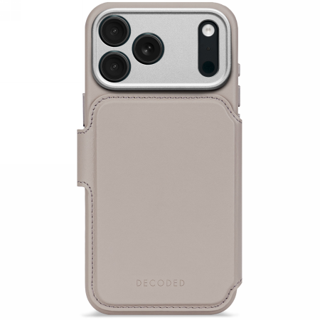 Decoded odinis nuimamas piniginės Magnetinis dėklas telefonui iPhone 17 Pro – smėlio
