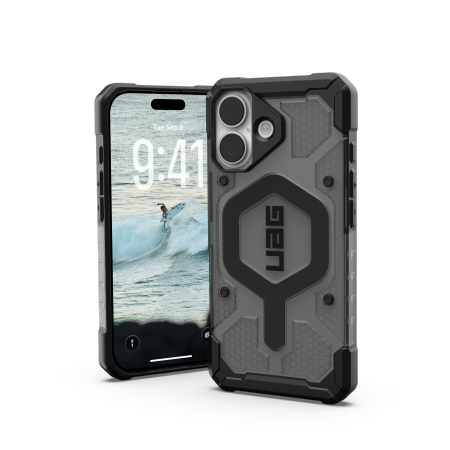 UAG Pathfinder Clear MagSafe Dėklas iPhone 17 - Juodas and Gray