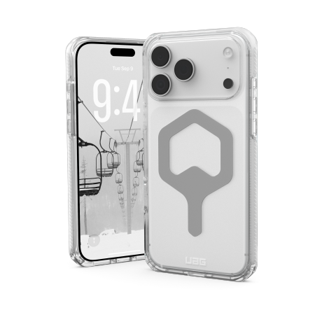 UAG Plyo MagSafe dėklas telefonui iPhone 17 Pro Max - skaidrus sidabrinis