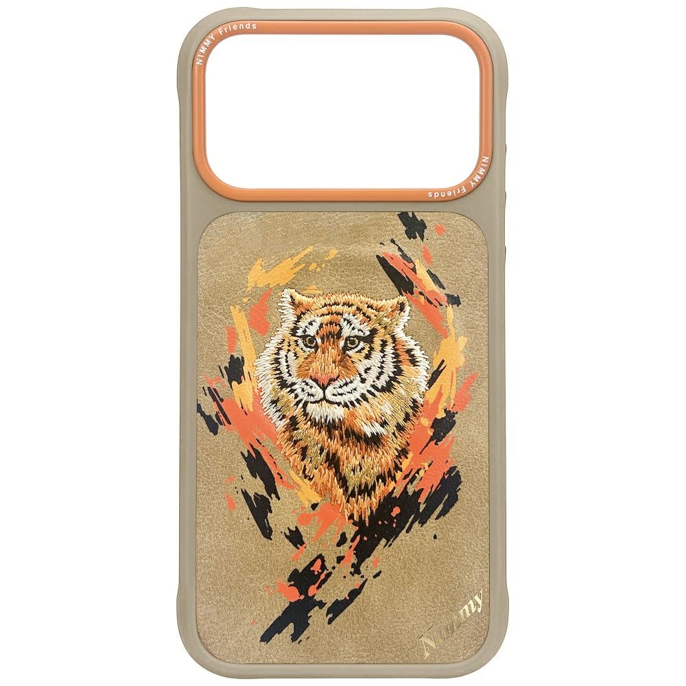 Nimmy Tiger Magnetinis dėklas telefonui iPhone 17 Pro Max - šviesiai rudas